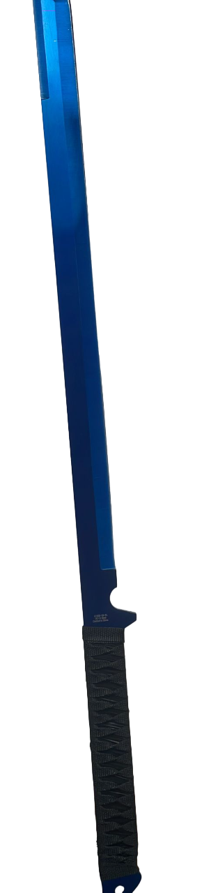 Stainlees Steel Blue Blade Sword w/ Sheath (SINGLE)